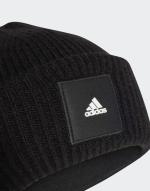 Wintermütze Wollmütze Adidas WIDE CUFF Unisex Schwarz