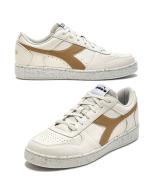 Sportschuhe Turnschuhe Diadora MAGIC BASKETBALL LOW 2030 Leder Mann WEISS BRAUN ICED COFFEE