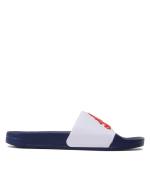 Gummipantoffeln Meeresdusche Schwimmbad Adidas ADILETTE SHOWER BIG LOGO UNISEX Blau Weiß Rot