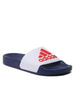 Gummipantoffeln Meeresdusche Schwimmbad Adidas ADILETTE SHOWER BIG LOGO UNISEX Blau Weiß Rot