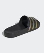 Adidas Adilette Aqua Rubber TPU Hausschuhe Schwarz Gold