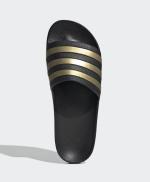 Adidas Adilette Aqua Rubber TPU Hausschuhe Schwarz Gold