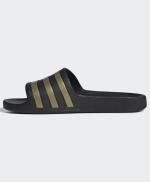 Adidas Adilette Aqua Rubber TPU Hausschuhe Schwarz Gold