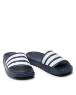 Adidas ADILETTE SHOWER Unisex Meer Schwimmbad Schwimmen Freizeit Gummipantoffeln Blau Weiß