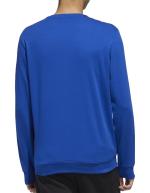  Felpa Sportiva Girocollo pullover crew UOMO Adidas essentials tape Blu 2021