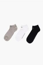 Converse PP BASIC LOW Socken 3 Paar Sportswear Lifestyle Weiß Schwarz Grau