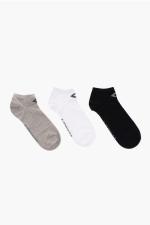 Converse PP BASIC LOW Socken 3 Paar Sportswear Lifestyle Weiß Schwarz Grau