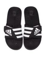 Adidas ADISSAGE Unisex Meer Schwimmbad Schwimmen Freizeit Gummipantoffeln Schwarz Weiß