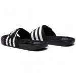 Adidas ADISSAGE Unisex Meer Schwimmbad Schwimmen Freizeit Gummipantoffeln Schwarz Weiß