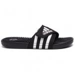 Adidas ADISSAGE Unisex Meer Schwimmbad Schwimmen Freizeit Gummipantoffeln Schwarz Weiß