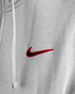 Kapuzenpullover Sportjacke Nike Sportswear Fleece Fz Hoodie Bb Baumwolle Herren Grau