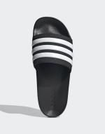 Adidas ADILETTE SHOWER Unisex Meer Schwimmbad Schwimmen Freizeit Gummipantoffeln Schwarz Weiß