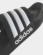 Adidas ADILETTE SHOWER Unisex Meer Schwimmbad Schwimmen Freizeit Gummipantoffeln Schwarz Weiß