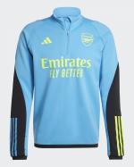  Arsenal Fc Adidas Felpa Allenamento Training Top Azzurro Mezza zip 2024 