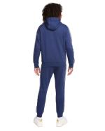 Kompletter Trainingsanzug komplett mit Nike Club Fleece Hooded Crowns Herren Blau