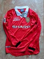  Manchester United Umbro Maglia Calcio Storica vintage retrò LS Beckham 7 