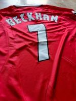  Manchester United Umbro Maglia Calcio Storica vintage retrò LS Beckham 7 