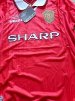 Manchester United Fußballtrikot UMBRO Giggs 11 Home UEFA Champions League Finale 1999 RETRO VINTAGE Rot