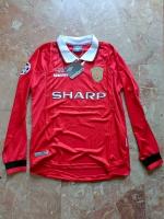 Manchester United Fußballtrikot UMBRO Giggs 11 Home UEFA Champions League Finale 1999 RETRO VINTAGE Rot