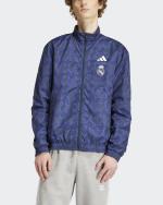 REAL MADRID Trainingsjacke adidas Anthem Stadium Pre match Reversible Man 2023 24 Blau