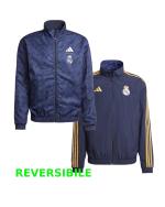 REAL MADRID Trainingsjacke adidas Anthem Stadium Pre match Reversible Man 2023 24 Blau