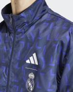 REAL MADRID Trainingsjacke adidas Anthem Stadium Pre match Reversible Man 2023 24 Blau