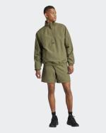 Sport-Trainingsanzug, komplette Sweatshirt-Shorts, ADIDAS Sportswear Summer Colorblock SL Man Olivgrün