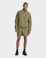 Sport-Trainingsanzug, komplette Sweatshirt-Shorts, ADIDAS Sportswear Summer Colorblock SL Man Olivgrün