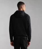  Felpa Cappuccio Hoodie UOMO Napapijri BALIS Nero Cotone Felpato