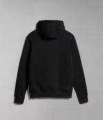  Felpa Cappuccio Hoodie UOMO Napapijri BALIS Nero Cotone Felpato