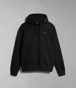  Felpa Cappuccio Hoodie UOMO Napapijri BALIS Nero Cotone Felpato