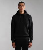  Felpa Cappuccio Hoodie UOMO Napapijri BALIS Nero Cotone Felpato