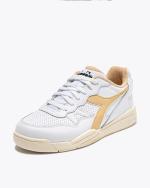 Sportschuhe Sneakers Diadora WINNER T2 Leder Herren Weiß Gelb