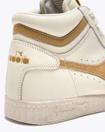 Sportschuhe Sneakers Diadora GAME L HIGH WAXED SUEDE POP Leder Mann Weiß Beige