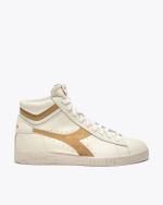 Sportschuhe Sneakers Diadora GAME L HIGH WAXED SUEDE POP Leder Mann Weiß Beige