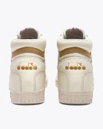 Sportschuhe Sneakers Diadora GAME L HIGH WAXED SUEDE POP Leder Mann Weiß Beige