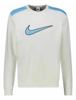 Sportliches Pullover-Sweatshirt mit Rundhalsausschnitt Nike Pullover Fleece BB Crew Cotton Fleece Weiß Hellblau