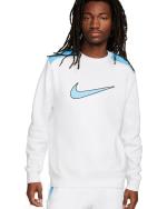 Sportliches Pullover-Sweatshirt mit Rundhalsausschnitt Nike Pullover Fleece BB Crew Cotton Fleece Weiß Hellblau