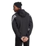 Adidas FUTURE ICONS 3-STRIPES FULL-ZIP Herren Kapuzenpullover Sportjacke Schwarz