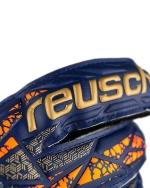 Reusch ATTRAKT SOLID Torwarthandschuhe Herren Blau Gold Orange