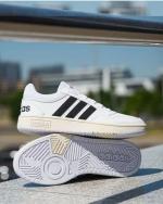 Sportschuhe Turnschuhe Adidas HOOPS 3.0 LOW klassischer Vintage-Mann Weiß