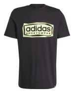 Freizeit-T-Shirt adidas Folded Sportswear Graphic Cotton Herren Schwarz