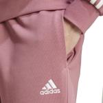 ADIDAS Basic 3-Streifen Herren Trainingsanzug BRUSHED COTTON FRENCH TERRY Rosa