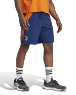 Sportshorts JUVENTUS FC Herren Downtime AEROREADY Reißverschlusstaschen Mikrofaser 2024 25 Blau