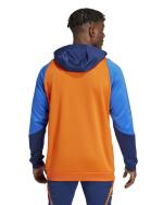 Trainingssweatshirt JUVENTUS FC Adidas Training Top Half Zip Hood Herren 2024 25 Orange mit Reißverschlusstaschen