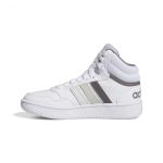 Sportschuhe Sneakers Adidas Hoops Mid K Junge Frau Lifestyle Weiß Grau