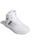 Sportschuhe Sneakers Adidas Hoops Mid K Junge Frau Lifestyle Weiß Grau