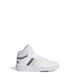 Sportschuhe Sneakers Adidas Hoops Mid K Junge Frau Lifestyle Weiß Grau