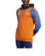 JUVENTUS FC Trainingsanzug Adidas Original Half Zip Hood Herren 2024 25 Orange Blau