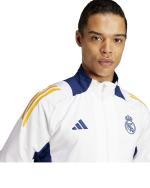 Präsentations-Trainingsjacke REAL MADRID adidas Herren 2024 25 Weiß